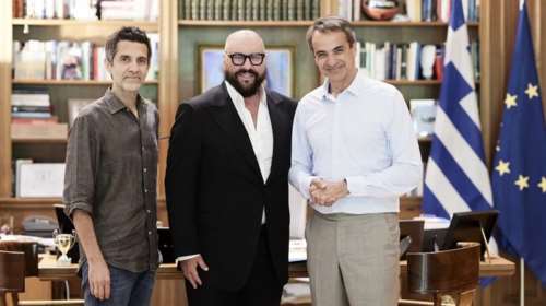 Κυριάκος Μητσοτάκης: Γιατί συναντήθηκε με τους μουσικούς Desmond Child και Φοίβο στο Μέγαρο Μαξίμου [Εικόνες]