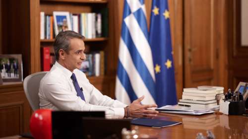 Το χιουμοριστικό σχόλιο Μητσοτάκη για την έφιππη αστυνομία: &quot;Με αυτή τη ζέστη ίσως πρέπει να ζητήσω καμήλες&quot;