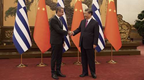 Μητσοτάκης με Σι Τζινπίνγκ: Έχουμε μια ισχυρή οικονομική σχέση - Το λιμάνι του Πειραιά το σηματοδοτεί αυτό [εικόνες]