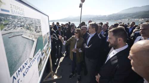 Περιοδεία Μητσοτάκη στη Φθιώτιδα: Επιθεώρησε τις εργασίες στο λιμάνι του Αγίου Κωνσταντίνου [βίντεο]