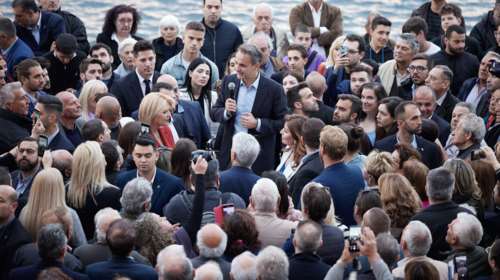 Ο Μητσοτάκης στη Χαλκίδα: Δεν χρειαζόμαστε ασταθείς κυβερνήσεις συνεργασίας που ο ένας θα υπονομεύει τον άλλον