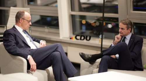 Βερολίνο: Συνάντηση Μητσοτάκη με τον αρχηγό του CDU Φρίντριχ Μερτς - Τι συζήτησαν
