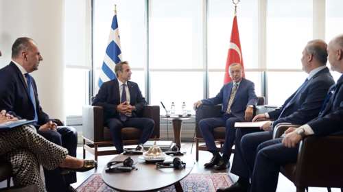 Πάνω από μία ώρα διήρκησε η συνάντηση Μητσοτάκη-Ερντογάν στη Νέα Υόρκη - Ο διάλογος μπροστά στις κάμερες και τα χαμόγελα