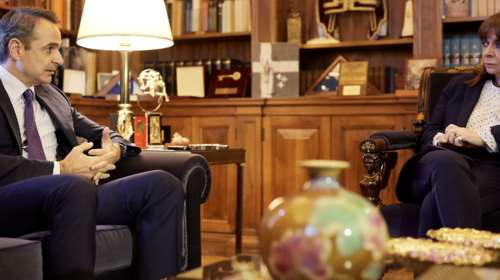 Μητσοτάκης σε Σακελλαροπούλου: &quot;Από την κακοκαιρία πήραμε τα μαθήματά μας - Θα γίνουμε καλύτεροι&quot;