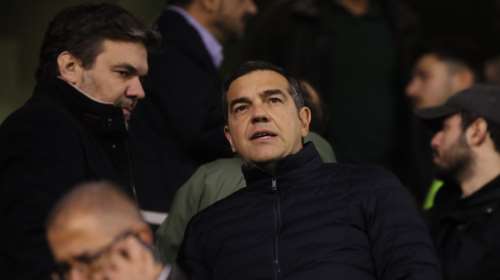 Στη Λεωφόρο ο Αλέξης Τσίπρας: Είδε από κοντά το ευρωπαϊκό "αντίο" του Παναθηναϊκού [εικόνες]