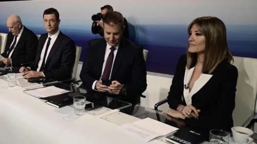 Εκλογές 2023: Με βραχνιασμένη φωνή η Ράνια Τζίμα στο debate - Η &quot;σπόντα&quot; του Βαρουφάκη [Βίντεο]