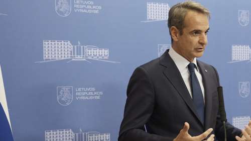 Μητσοτάκης από το Βίλνιους: "Η Τουρκία ενθαρρύνει ενεργά και προωθεί μετανάστες και πρόσφυγες στην Ελλάδα"