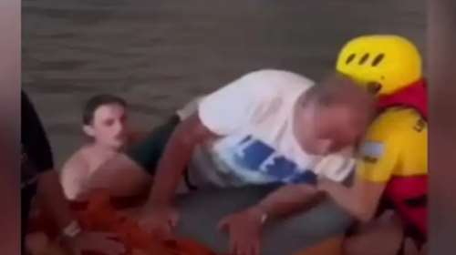 Δραματικές στιγμές στην Αχαΐα: Εθελοντές του &quot;Ερυθρού Σταυρού&quot; σώζουν οικογένειες με διασωστική λέμβο [βίντεο]