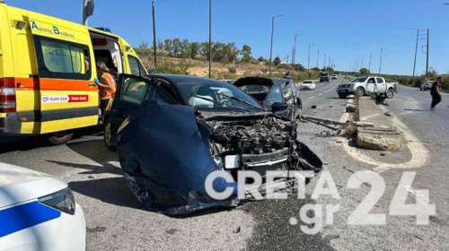 Τροχαίο στο Ηράκλειο: Βίντεο ντοκουμέντο από τη σφοδρή σύγκρουση τριών οχημάτων - Δεν λειτουργούσαν τα φανάρια