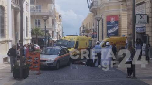 Ηράκλειο: 75χρονος κατέρρευσε στον δρόμο μπροστά στα μάτια των περαστικών [εικόνες]