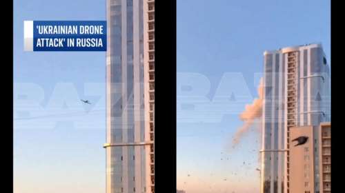 Βίντεο: Η στιγμή που ουκρανικό drone πέφτει πάνω σε πολυώροφο κτίριο στη ρωσική πόλη Σάρατοφ