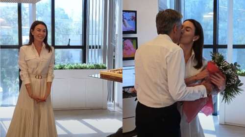 Τατιάνα Στεφανίδου: Τα γενέθλια, η τούρτα - έκπληξη και το τρυφερό φιλί του Νίκου Ευαγγελάτου [Βίντεο]