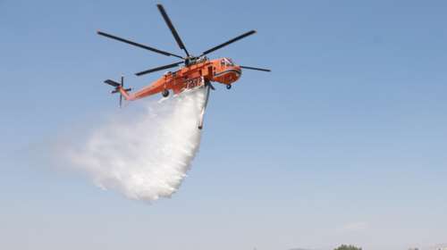 Φωτιά στη Θεσσαλονίκη: Καίγεται δασική έκταση στο Εξαμίλι Λαγκαδά