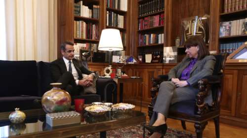 Συνάντηση Μητσοτάκη με την Πρόεδρο της Δημοκρατίας
