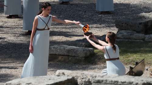 Χωρίς θεατές η τελετή Αφής της Ολυμπιακής Φλόγας - Ποια είναι η Πρωθιέρεια Ξανθή Γεωργίου
