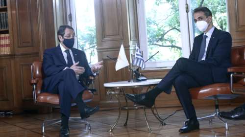 Τηλεφωνική επικοινωνία Μητσοτάκη - Αναστασιάδη μετά τη νέα πρόκληση Ερντογάν στα Βαρώσια