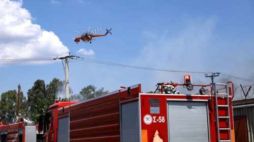 Πυρκαγιά στη Θάσο: Καίει σε δύσβατη δασική περιοχή - Στη μάχη με τις φλόγες 4 αεροσκάφη και 1 ελικόπτερο