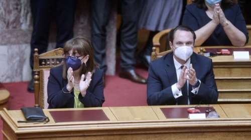 Σακελλαροπούλου για την ομιλία Ζελένσκι: Δεν χωρεί καμία δικαιολογία και αδράνεια - Σήμερα είμαστε όλοι Ουκρανοί