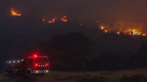 Πυρκαγιά σε δασική έκταση στην περιοχή Πανόραμα Δράμας