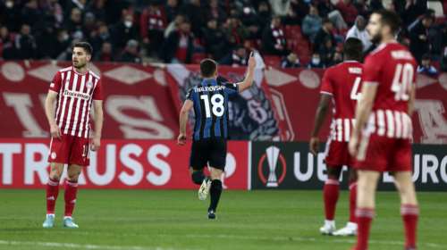 Europa League: &quot;Λίγος&quot; ο Ολυμπιακός, έχασε 3-0 από την Αταλάντα και είπε &quot;αντίο&quot; στην Ευρώπη για φέτος [Βίντεο]