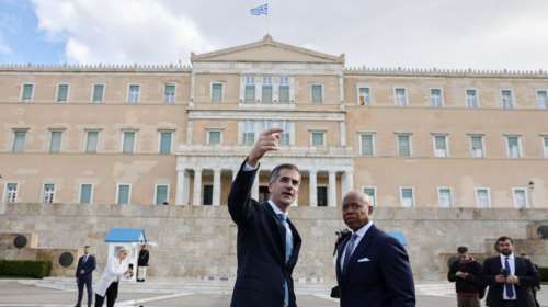 Στην Αθήνα ο δήμαρχος της Νέας Υόρκης Έρικ Άνταμς - Υπέγραψε Σύμφωνο Αδελφοποίησης με τον Κώστα Μπακογιάννη