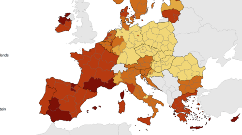 ECDC: Ποιες περιοχές στην Ελλάδα είναι σε &quot;βαθύ κόκκινο&quot; - Στο επίκεντρο του ιού τα νησιά [Χάρτης]