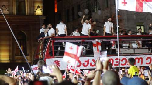 Euro 2024: Υποδοχή ηρώων για την εθνική ομάδα Γεωργίας στην Τιφλίδα