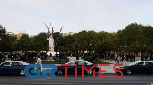 Αντιφασιστική συγκέντρωση στο κέντρο της Θεσσαλονίκης