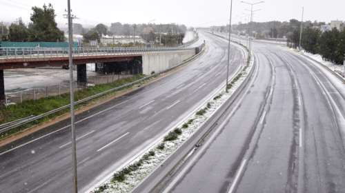 Κακοκαιρία Barbara: Απαγόρευση κυκλοφορίας βαρέων οχημάτων στην εθνική οδό - Πού χρειάζονται αλυσίδες