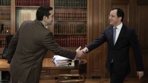 Συνάντηση Τσίπρα - Χριστοδουλίδη: Επί τάπητος η τουρκική επιθετικότητα και το Κυπριακό