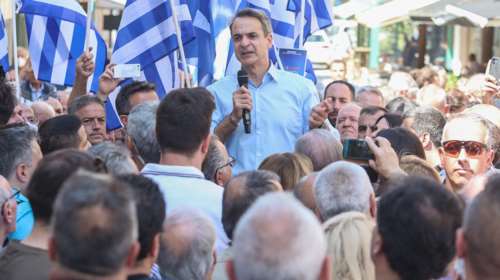 Μητσοτάκης από Νέα Ιωνία: Αν θέλετε να είμαι ξανά πρωθυπουργός, να πάτε όλες και όλοι να ψηφίσετε στις 25 Ιουνίου