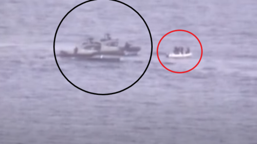 Κως: Εντυπωσιακή καταδίωξη του Λιμενικού -  Καρέ καρέ το "κυνήγι" φουσκωτού και η σύλληψη διακινητών μεταναστών