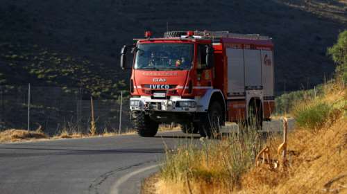 Μεγάλη πυρκαγιά κοντά στο Ηράκλειο - Ισχυροί άνεμοι στην περιοχή
