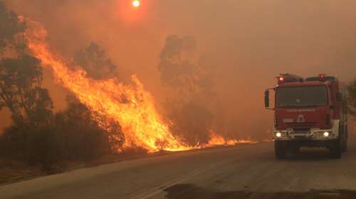 Φωτιά στην Πεντέλη: Πάνω από 80 χλμ/ώρα η ταχύτητα των ανέμων - 600 απομακρύνσεις πολιτών