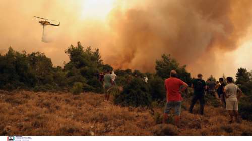 Φωτιά στα Βίλια: Καλύτερη η εικόνα την πέμπτη ημέρα - Στο όρος Πατέρας το ενεργό μέτωπο