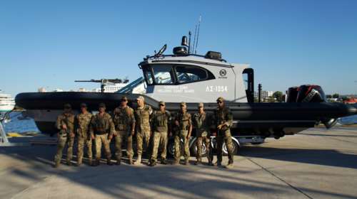 Live: Στην τελετή  καθέλκυσης και ένταξης περιπολικού σκάφους του Λ.Σ. ο Μητσοτάκης