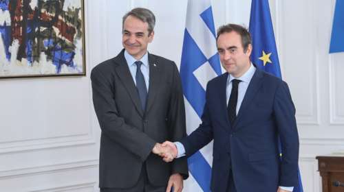 Μητσοτάκης σε Λεκορνί: Η αμυντική συνεργασία της ΕΕ με τρίτες χώρες δεν μπορεί να είναι αντίθετη στα στρατηγικά μας συμφέροντα