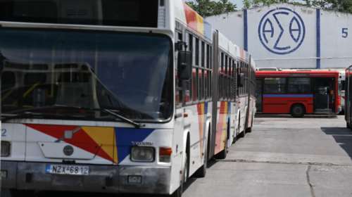 Χειρόφρενο στα λεωφορεία του ΟΑΣΘ την Πρωτομαγιά με 24ωρη απεργία