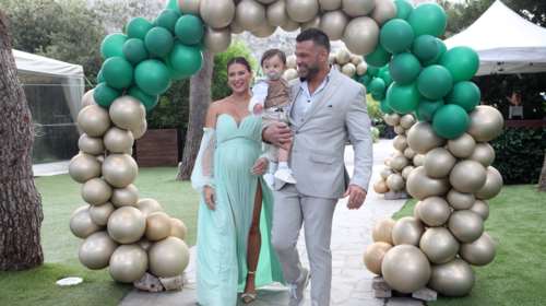 Κώστας Σόμμερ - Βαλεντίνη Παπαδάκη: Βάφτισαν τον γιο τους, Ιάσωνα - Παραμυθένιος στολισμός [εικόνες]