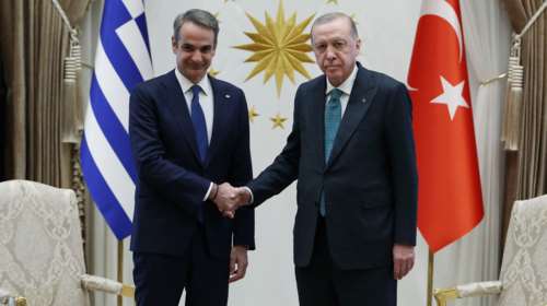 Άγκυρα: Ολοκληρώθηκε η συνάντηση Μητσοτάκη με Ερντογάν στο Προεδρικό Μέγαρο - Σε λίγο οι κοινές δηλώσεις