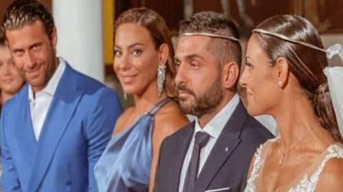 Κωνσταντίνος Βασάλος και Ευρυδίκη Βαλαβάνη  πάντρεψαν φιλικό τους ζευγάρι στη Κρήτη