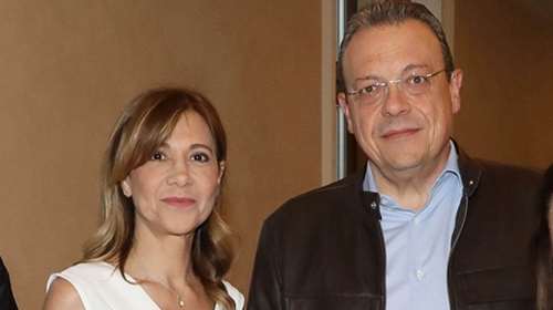 Σωκράτης Φάμελλος: Σπάνια δημόσια εμφάνιση με τη σύζυγό του, Τατιάνα Παπαδοπούλου