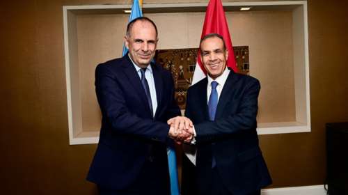 Συνάντηση Γεραπετρίτη με τους Αιγύπτιο και Κύπριο ΥΠΕΞ - Επιβεβαίωση της στρατηγικής σχέσης των τριών
