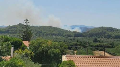 Συναγερμός στη Ρόδο: Μεγάλη φωτιά μεταξύ Σορωνής και Φανών -  Κοντά στο διάσημο δάσος με τις Πεταλούδες
