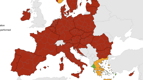 Κορονοϊός: Αλλάζει ο ευρωπαϊκός χάρτης - &quot;Σκούρο κόκκινο&quot; οι περιοχές με μεγάλο επιδημιολογικό φορτίο