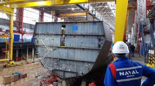 Στο ναυπηγείο της Naval Group: &quot;Χτίζεται&quot; η πρώτη ελληνική φρεγάτα Belh@rra - Εντυπωσιακές εικόνες
