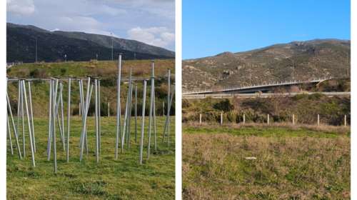 Τέμπη: Ξήλωσαν τα "58 καρφιά", το συμβολικό έργο στη μνήμη των θυμάτων