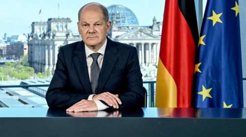 Διάγγελμα Σολτς: Ο Πούτιν θέλει να υποτάξει την Ουκρανία, η Ουκρανία όμως θα νικήσει