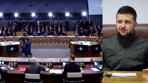 Ζελένσκι στη Σύνοδο του ΝΑΤΟ: Δώστε μας το 1% των αεροπλάνων και των τανκ σας - Η Ρωσία χρησιμοποιεί βόμβες φωσφόρου