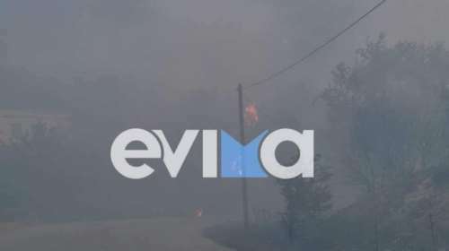 Φωτιά στην Κάρυστο: &quot;Οι φλόγες είναι τεράστιες, φτάνουν τα είκοσι μέτρα&quot; - Εκκενώθηκαν οικισμοί τα ξημερώματα